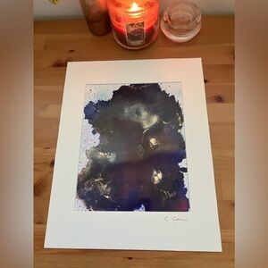 New Original Signed Artwork Alcohol Ink on Paper 134